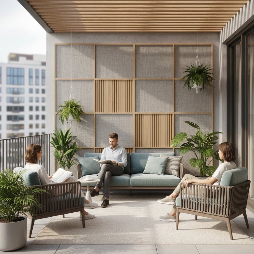 Featured image for Acoustic Panels Cut Balcony Echo and Street Noise
