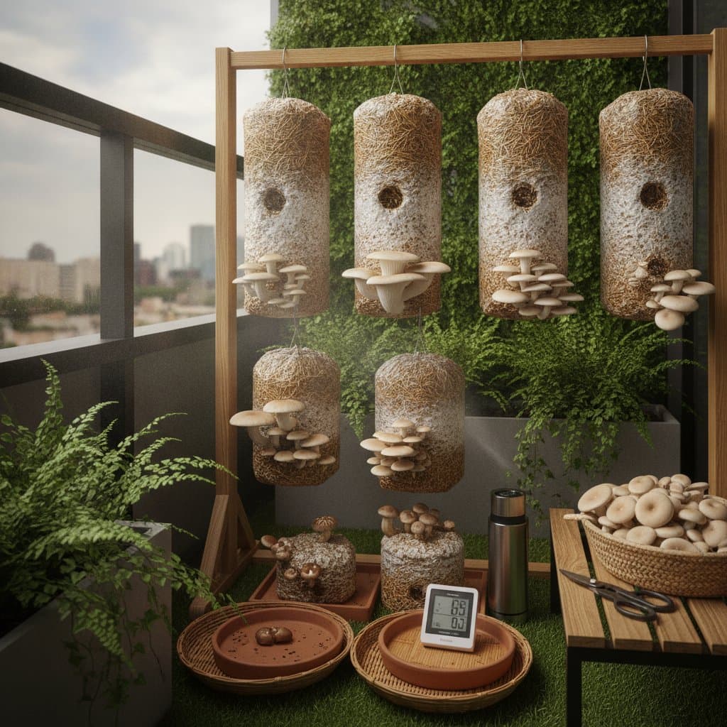 Image for Grow Fresh Mushrooms in Your Shaded Balcony Corners
