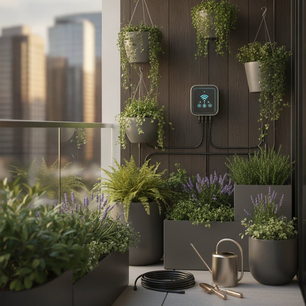 Image for Smart Drip Systems Cut Balcony Watering by 60%