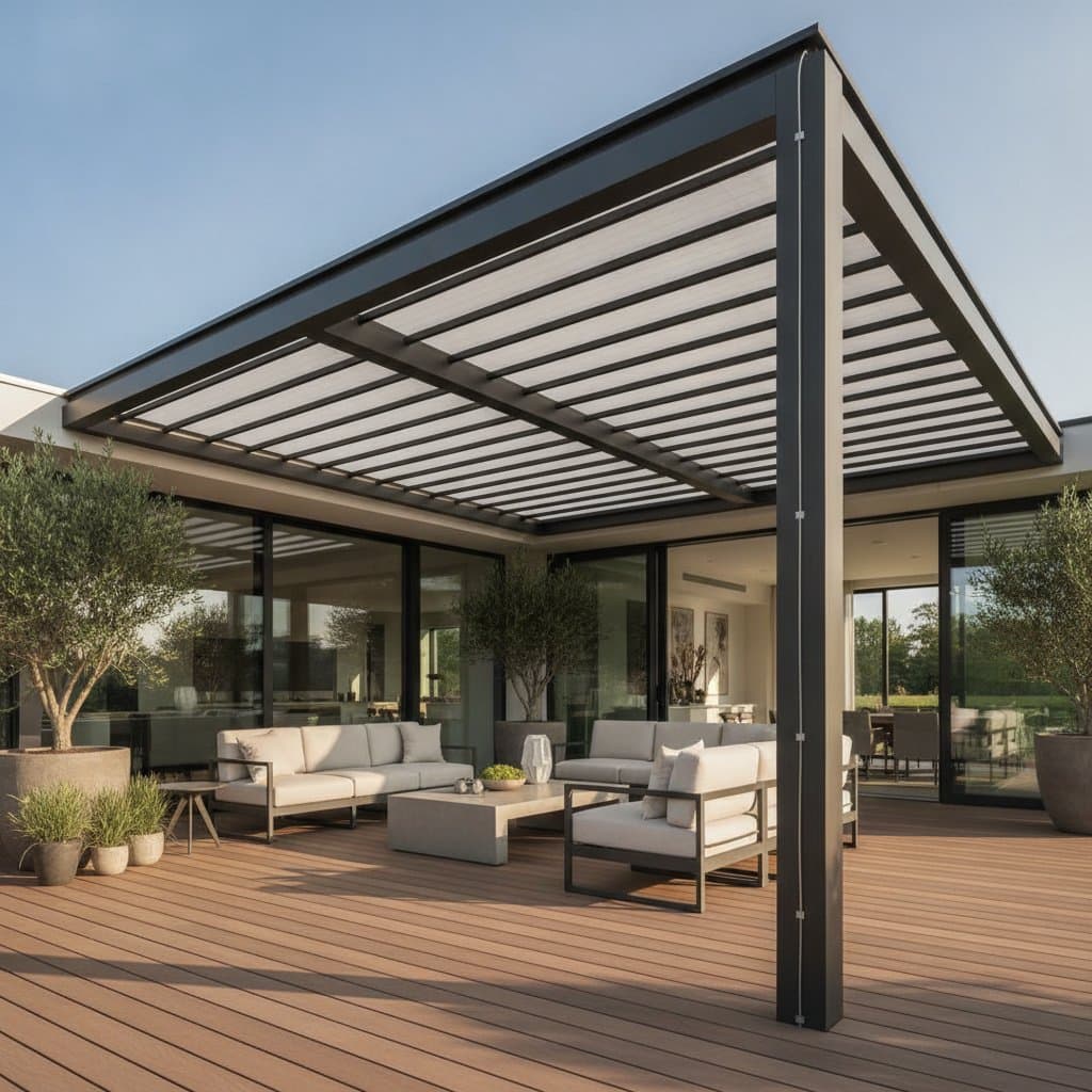 Featured image for Solar Pergolas That Power Your Home While Providing Shade