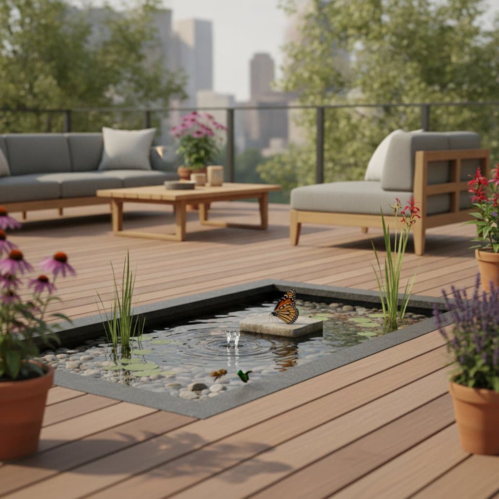 Image for Deck Micro-Ponds Turn Small Spaces Into Wildlife Hubs