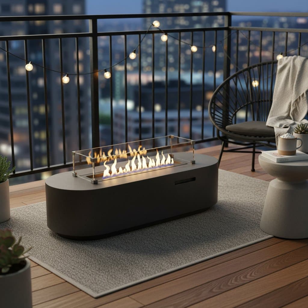 Image for Pocket Fire Tables Fit Balconies Under 16 Inches