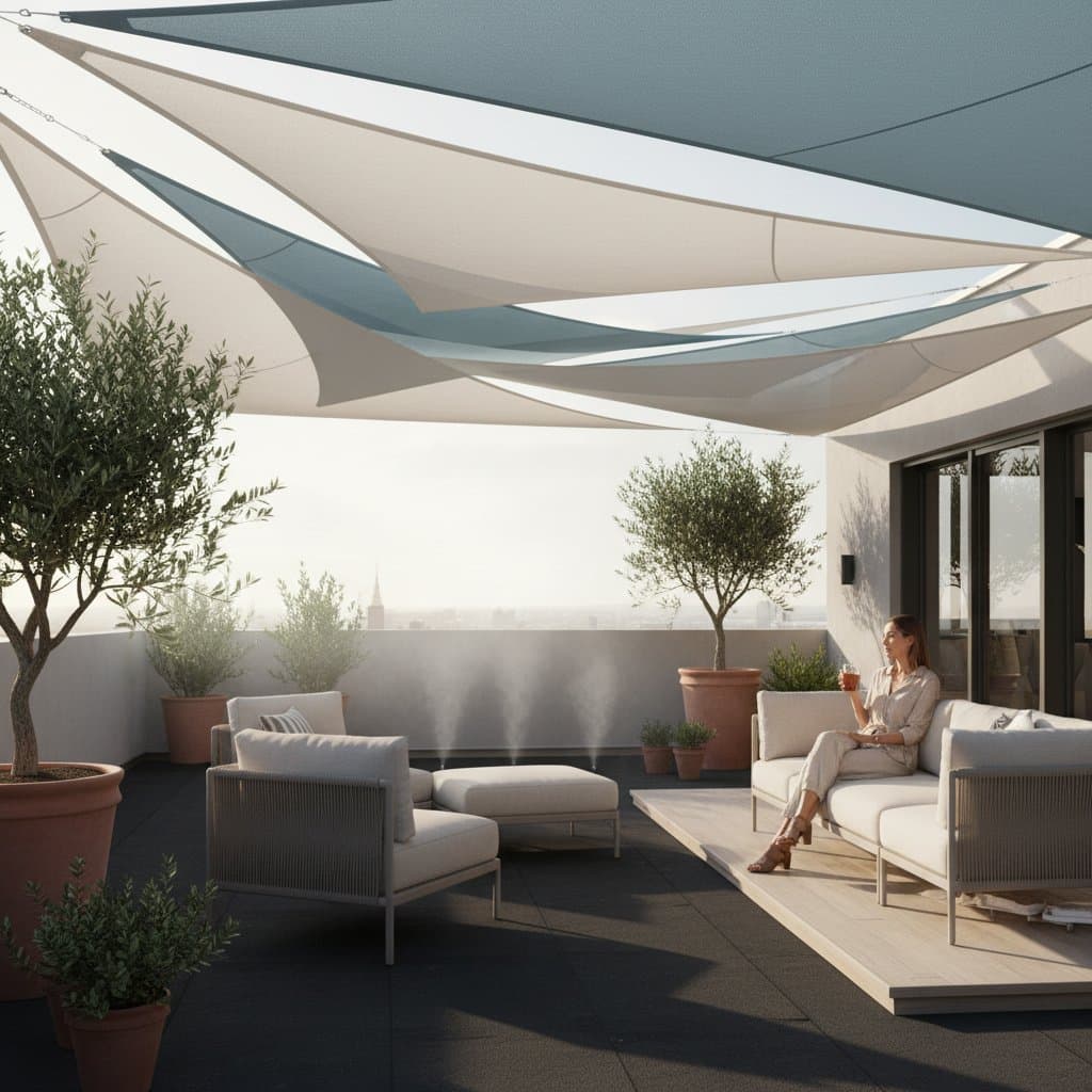 Featured image for Shade Sails Drop Rooftop Heat 40% While Cutting Costs