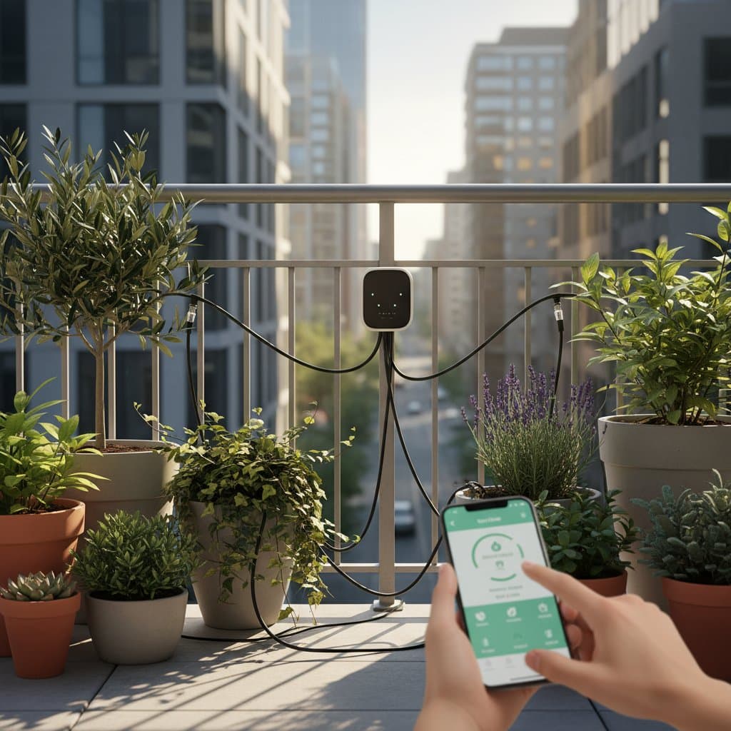 Featured image for Smart Irrigation Keeps Balcony Plants Watered from Anywhere