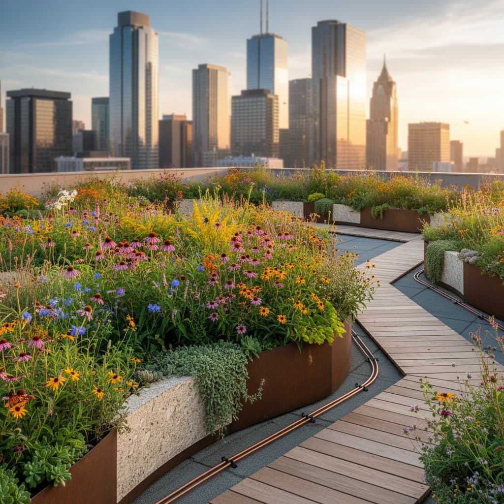 Featured image for Rooftop Wildflower Meadows Cool Buildings and Feed Bees