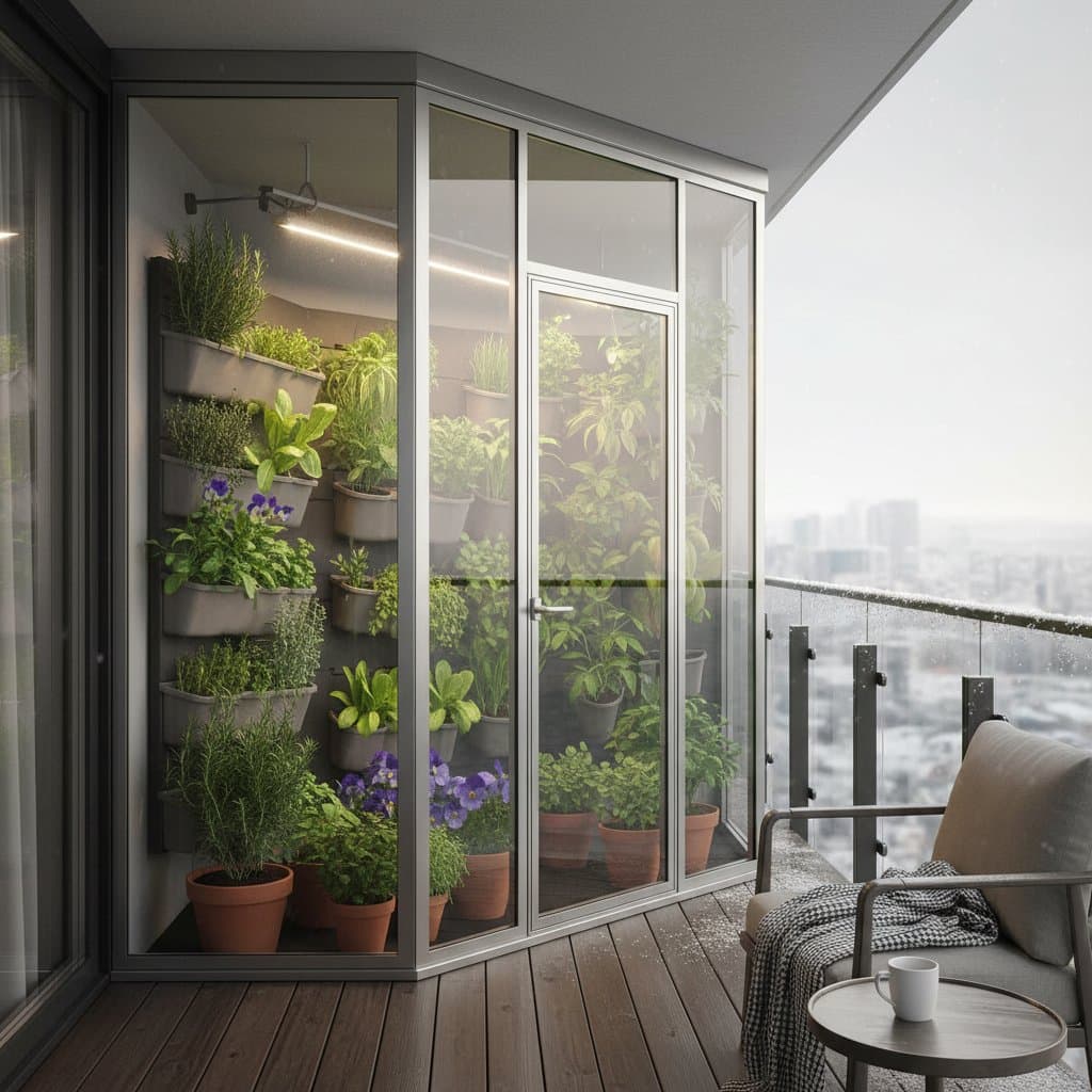 Featured image for Balcony Pods Keep Herbs Growing Through Winter