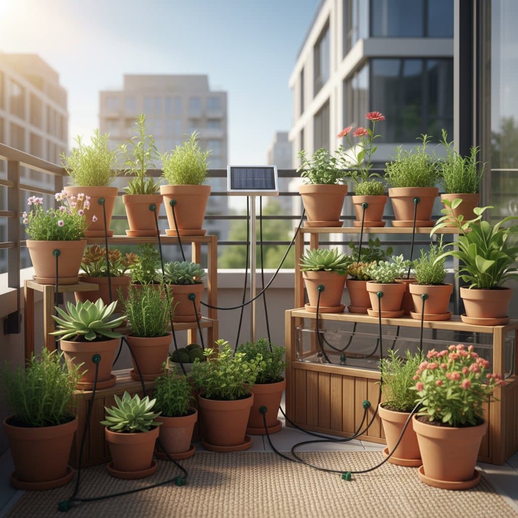 Featured image for Solar Drip Systems Water 20 Pots With No Effort