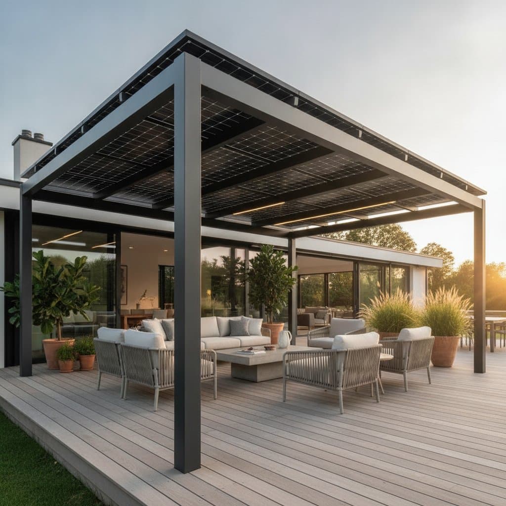 Featured image for Shade Your Deck and Power Your Home with Solar Pergolas