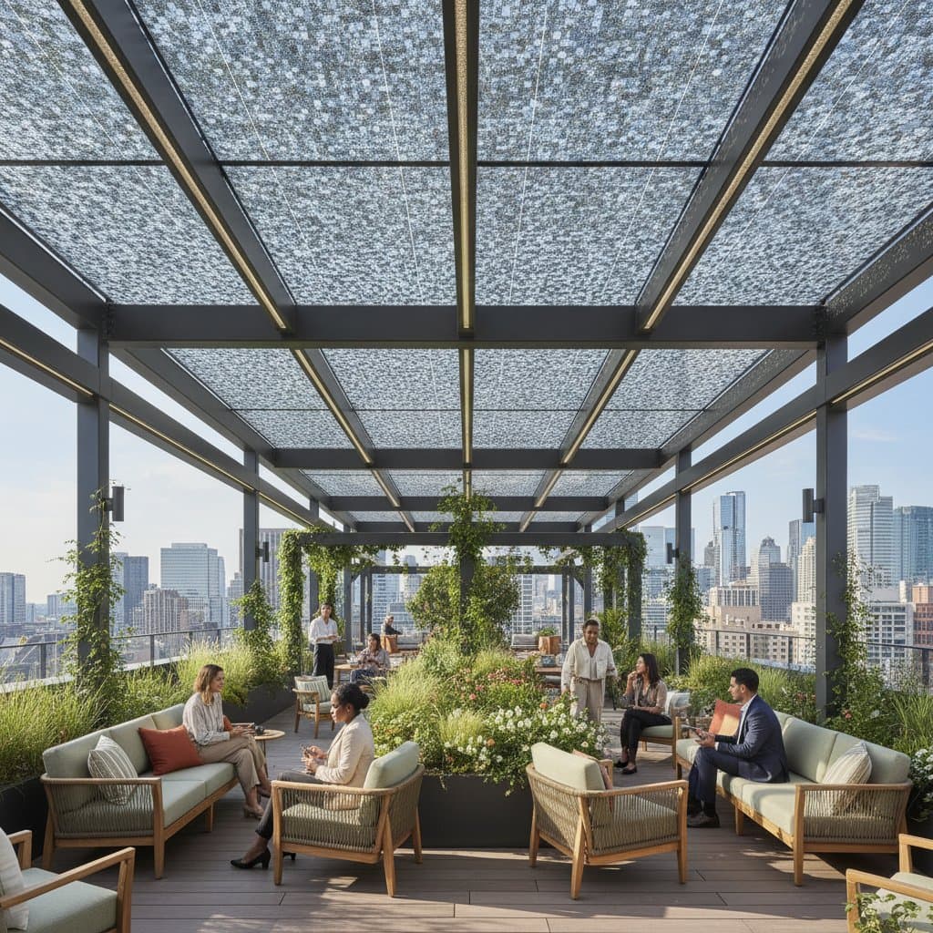 Featured image for Solar Canopies Create Shade, Power and Green Space
